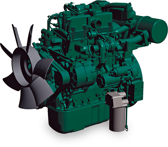 Schéma du moteur des mini-grues MAEDA