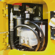 Conduite de pompe à carburant pour grue a chenilles