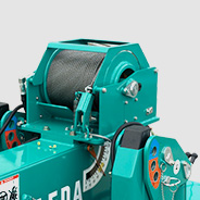Mini-grue MAEDA Treuil auxiliaire avec long câble métallique