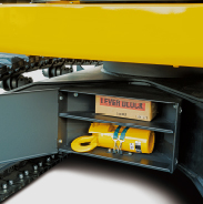 Boîte à outils pour mini-grues a chenilles